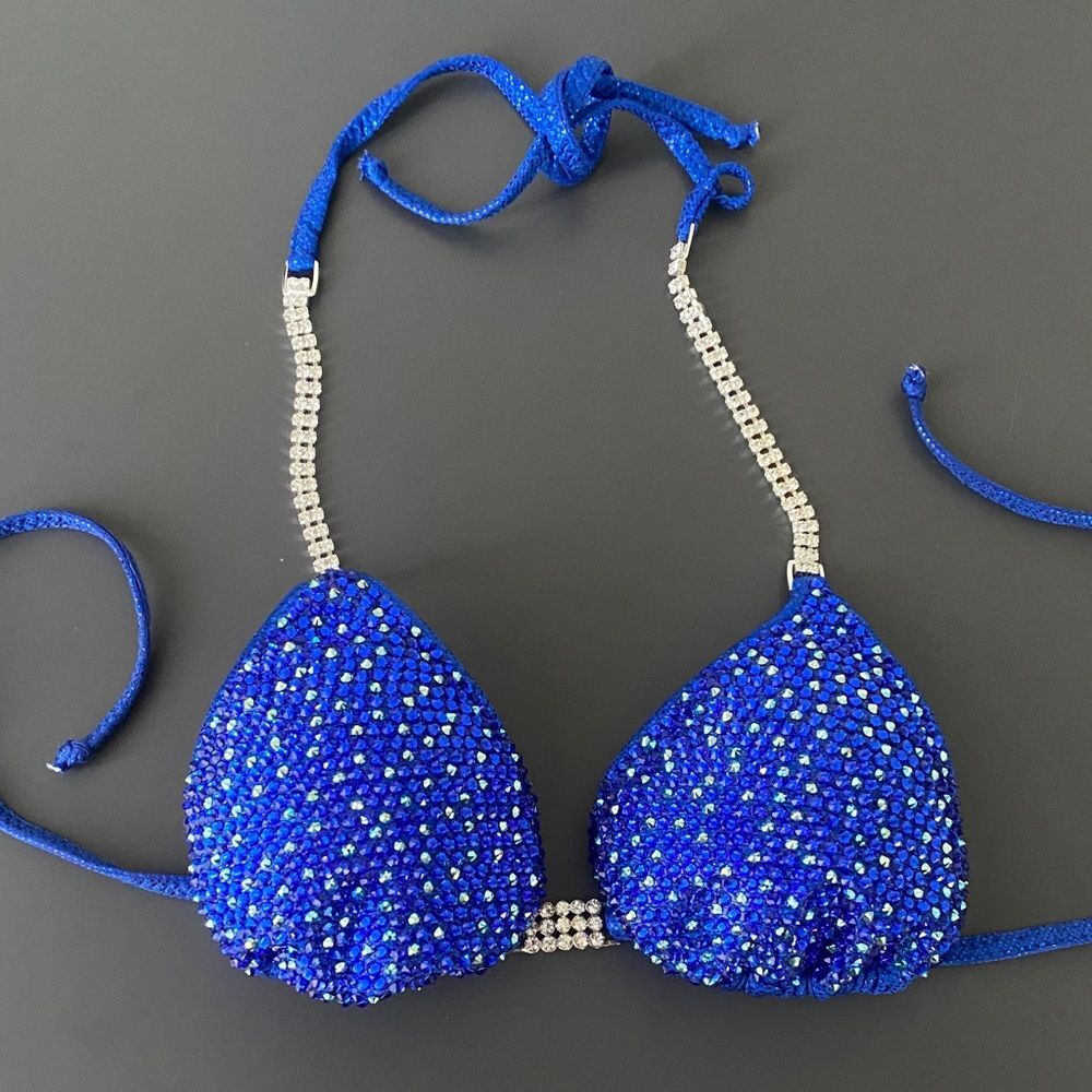 Rah Competition Royal Blue Competition Bikini Sz S Custom Made View 5